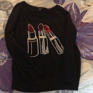 Lipstick graphic sweater from torrid